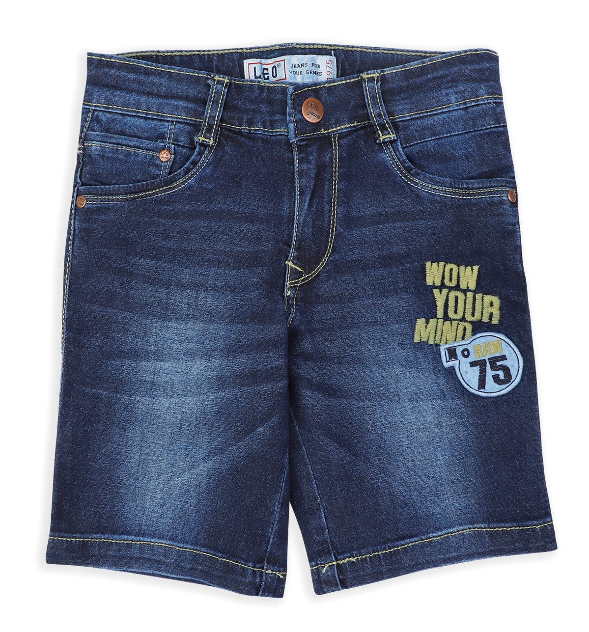 Leo Stretch Denim Fashion Bermuda - Raw Wash