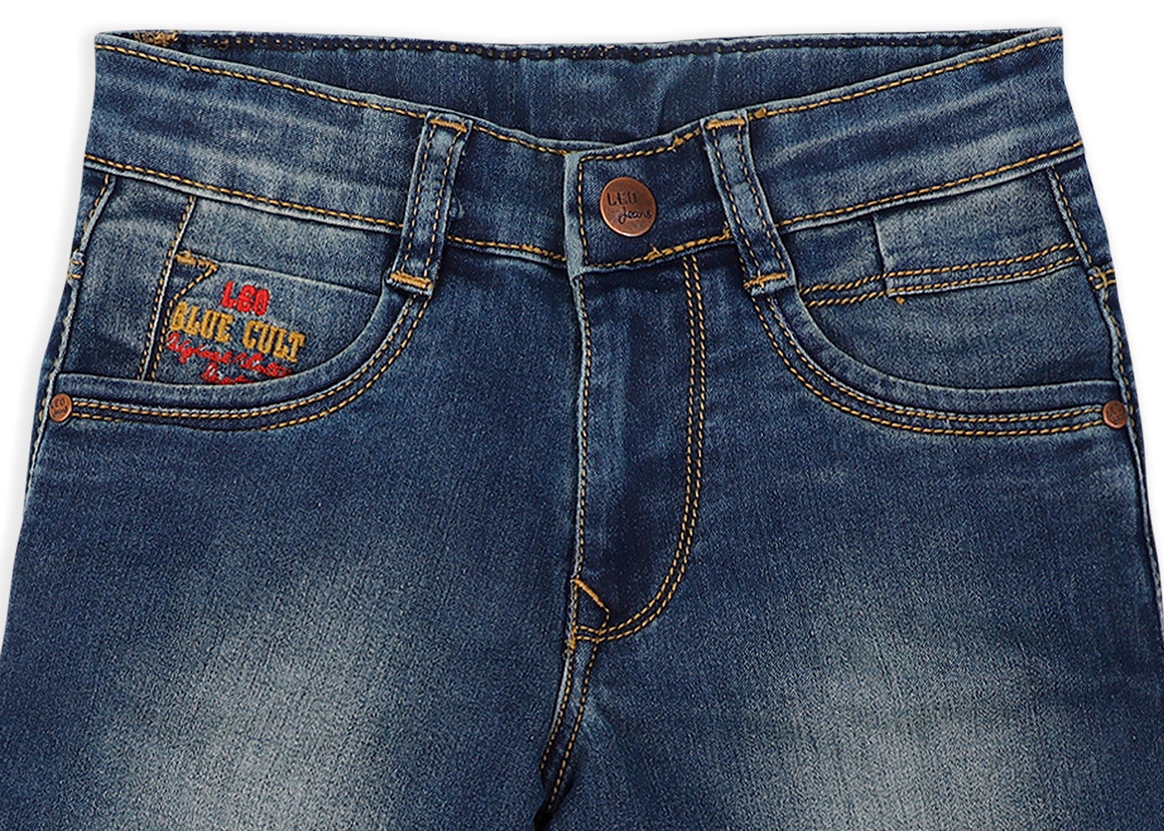 Leo Stretch Denim Fashion Bermuda - Khaki Tint