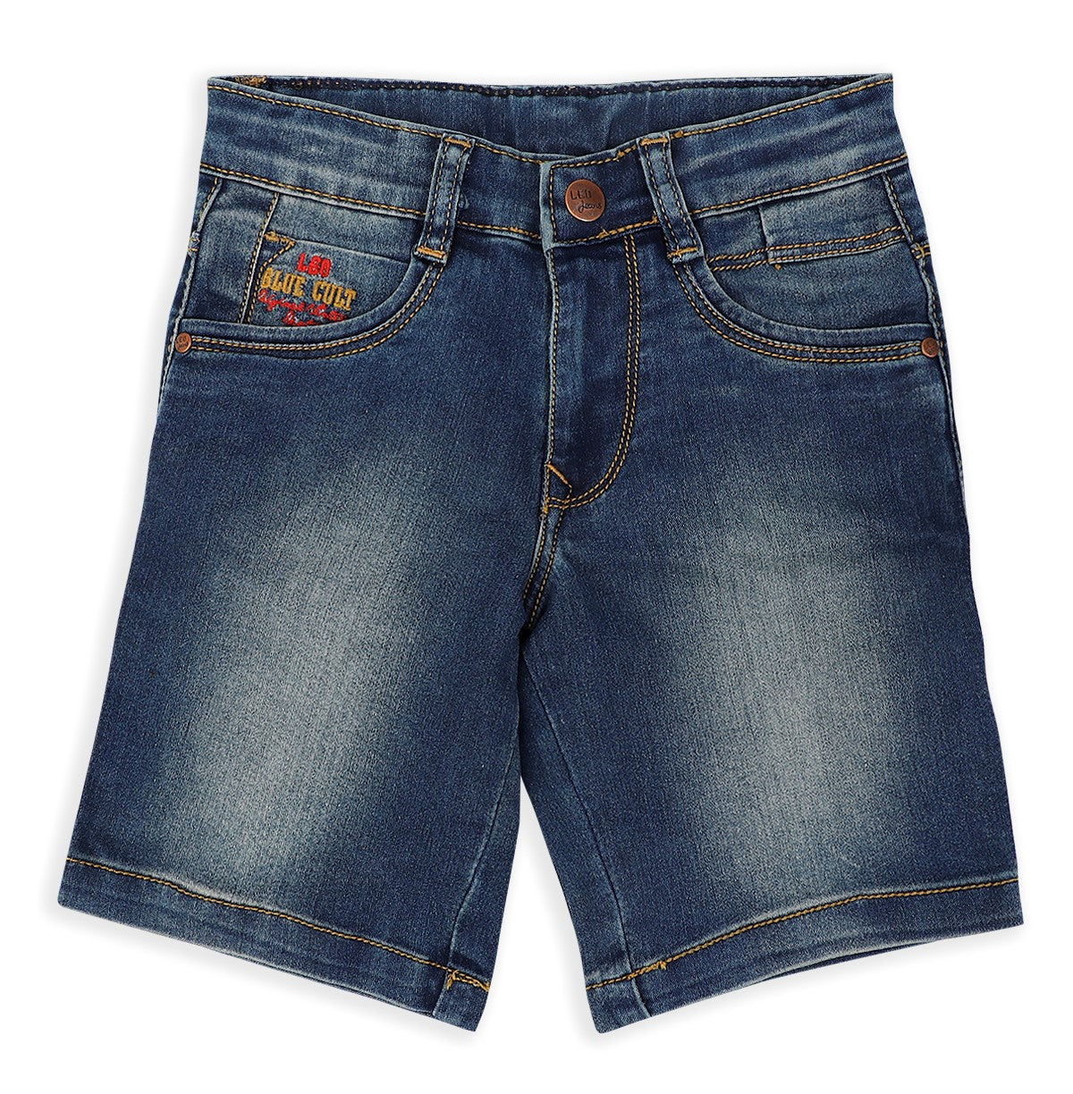 Leo Stretch Denim Fashion Bermuda - Khaki Tint