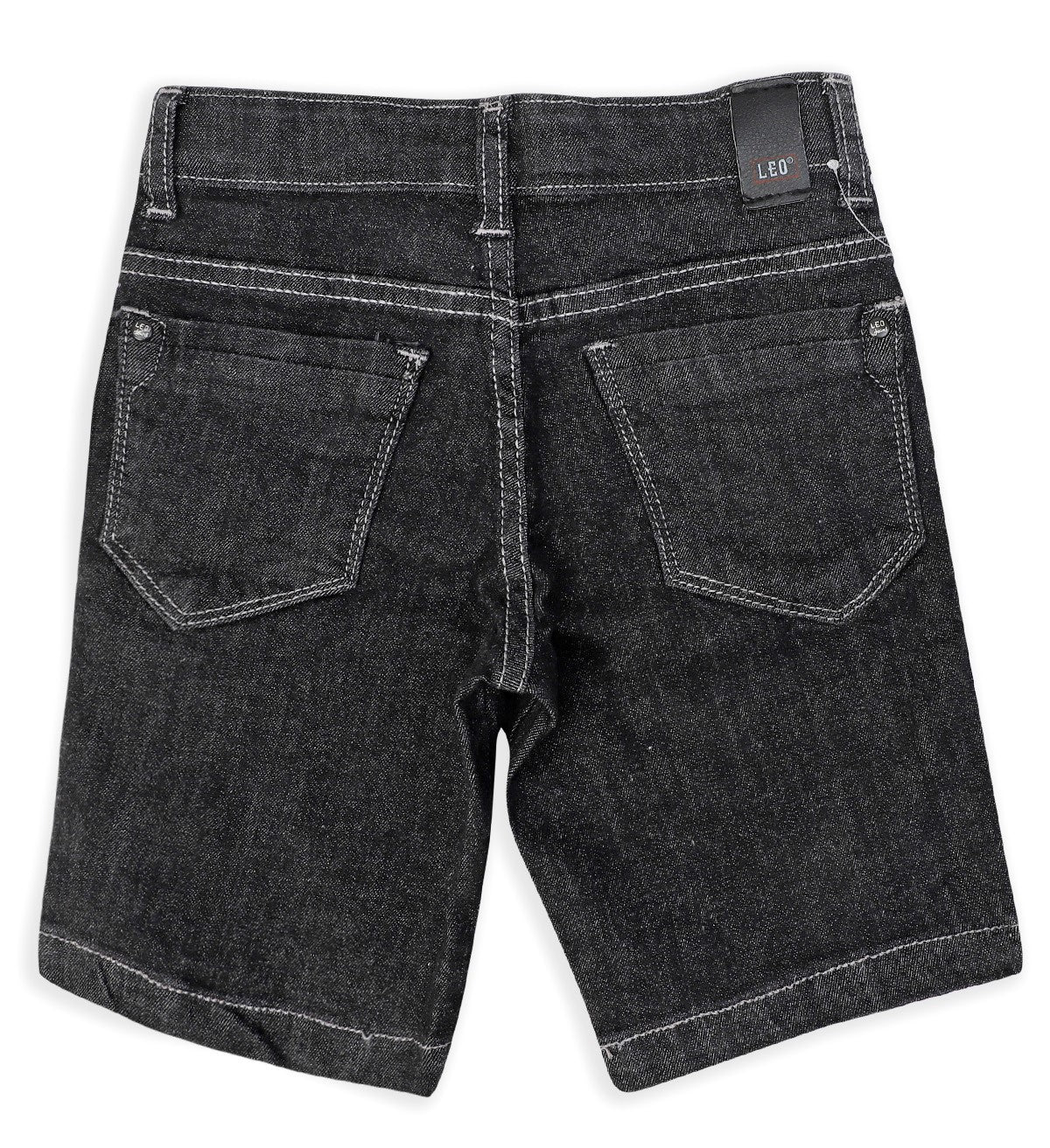 Leo Stretch Denim Fashion Bermuda - Raw Black