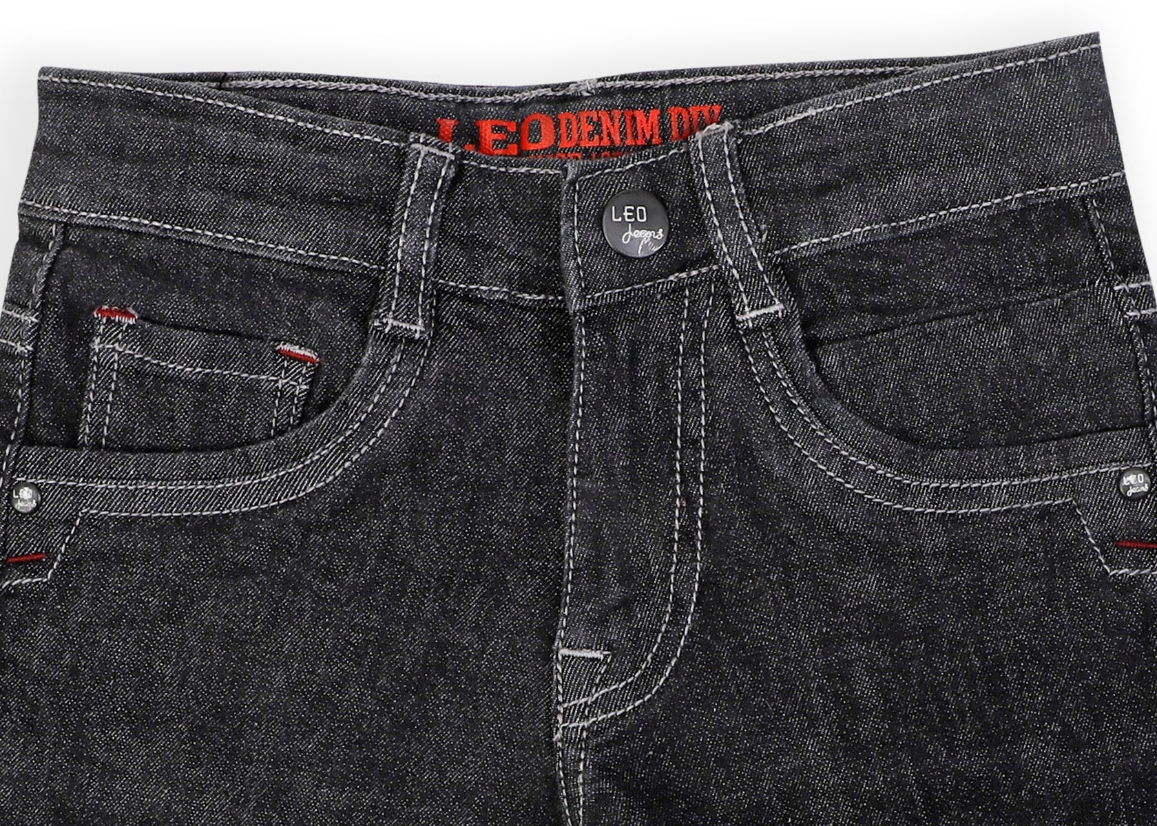 Leo Stretch Denim Fashion Bermuda - Raw Black