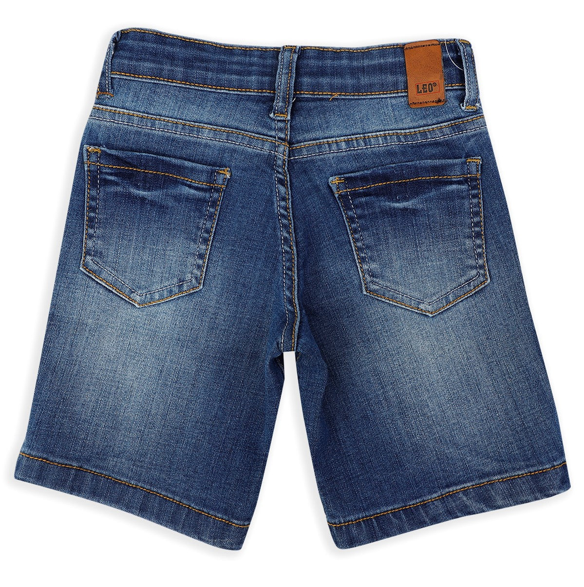 Leo Stretch Denim Fashion Bermuda - Stone Wash