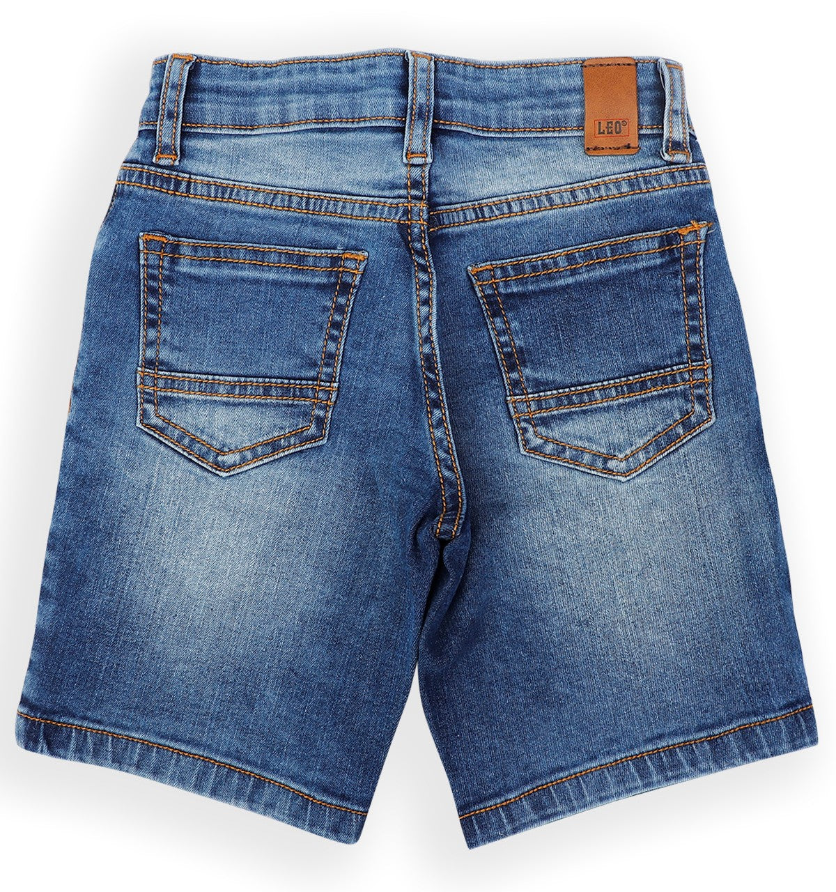 Leo Stretch Denim Fashion Bermuda - Stone Wash