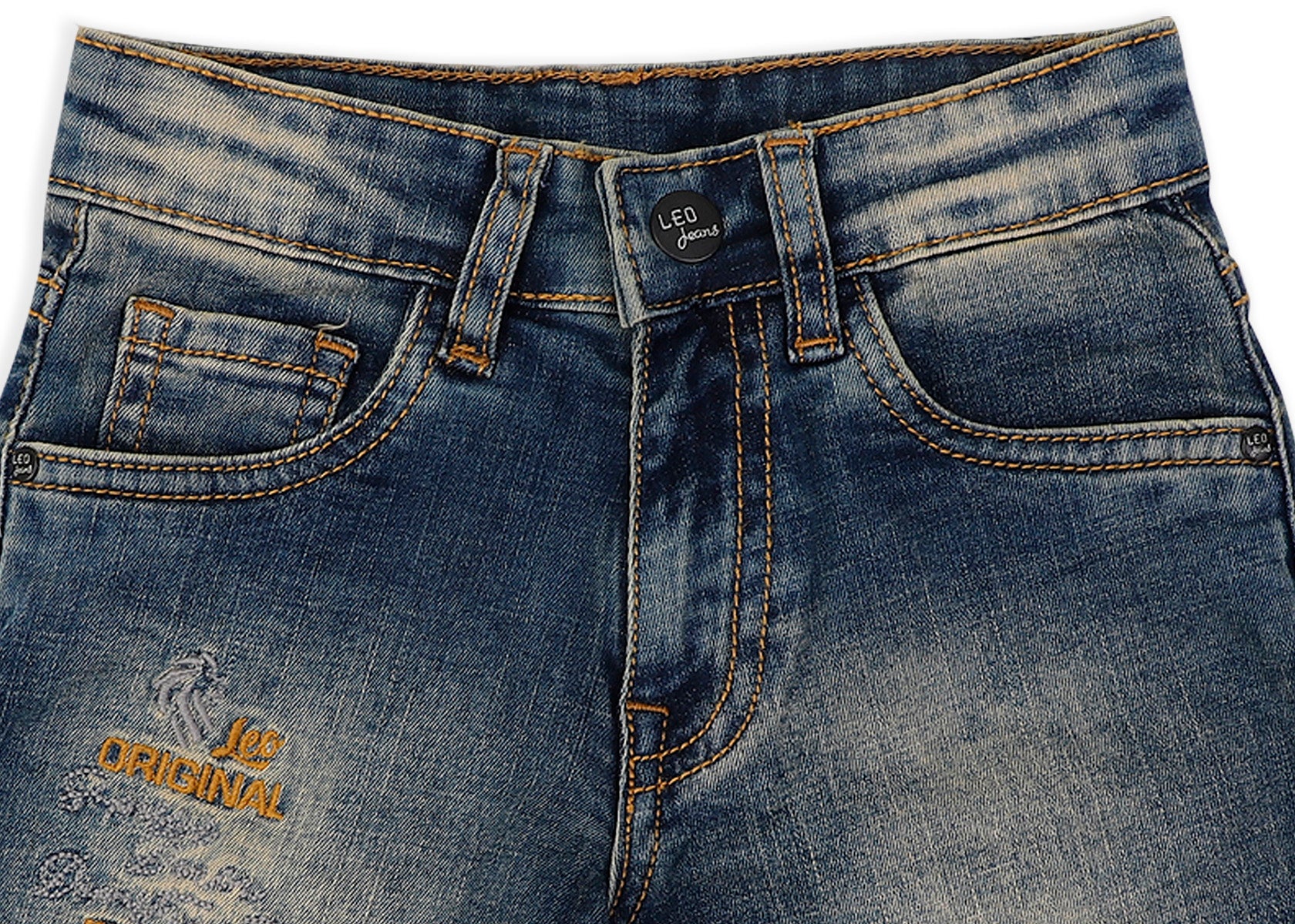 Leo Stretch Denim Fashion Bermuda - Fawn Tint