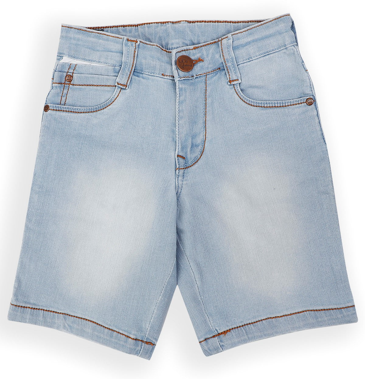 Leo Stretch Denim Fashion Bermuda - Ice Wash
