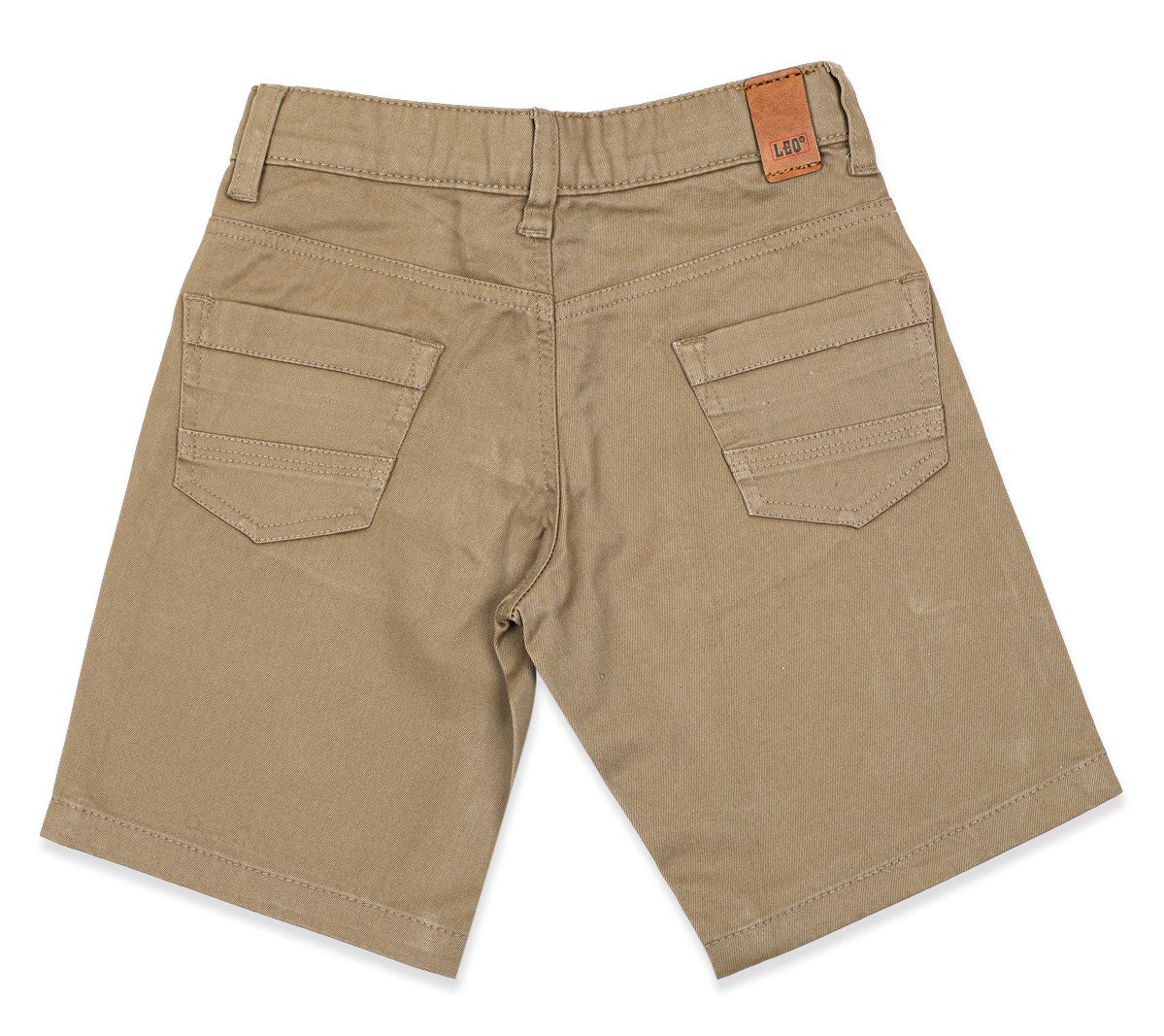 Leo Stretch Cotton Fashion Bermuda - Biscuit