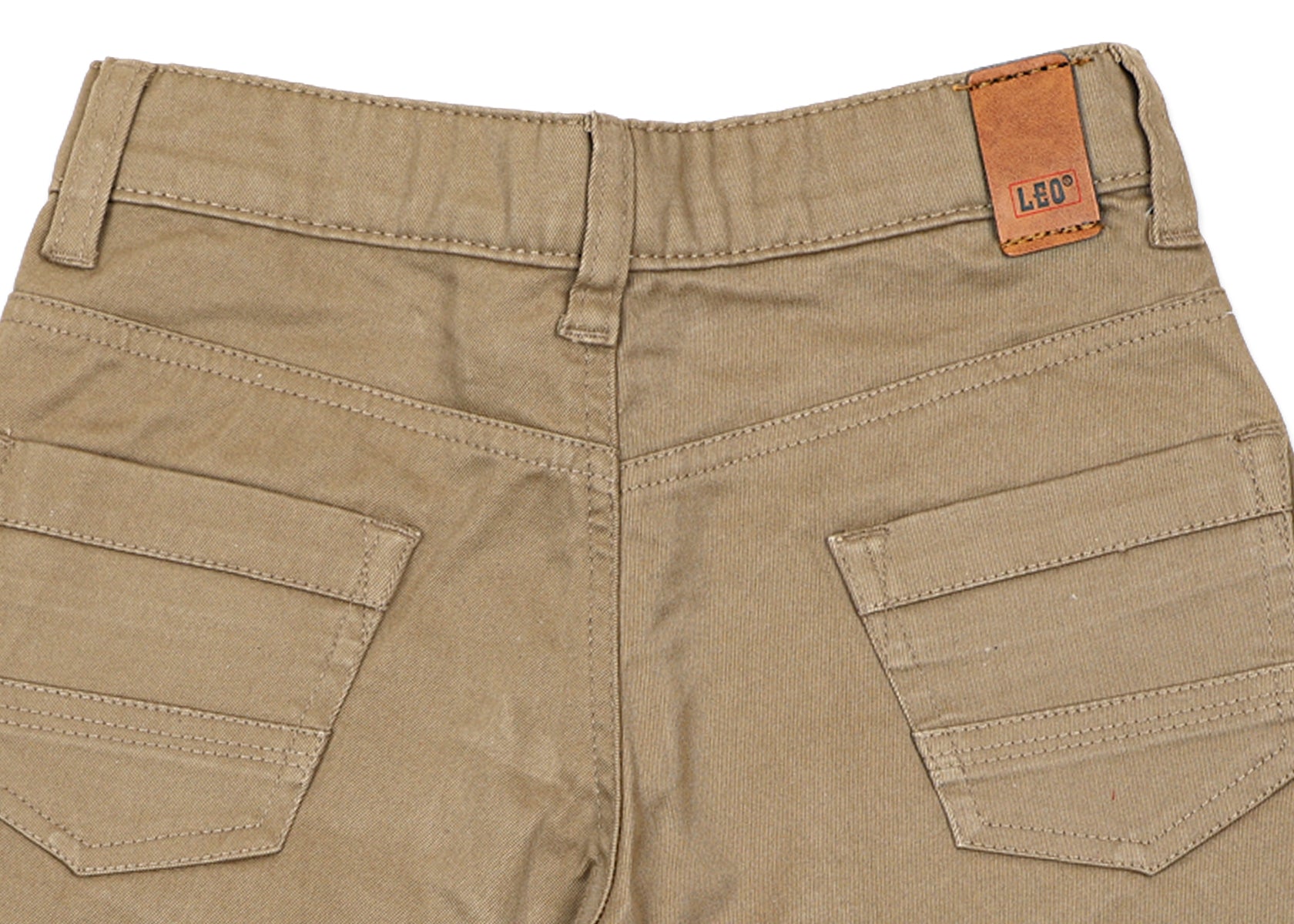 Leo Stretch Cotton Fashion Bermuda - Biscuit