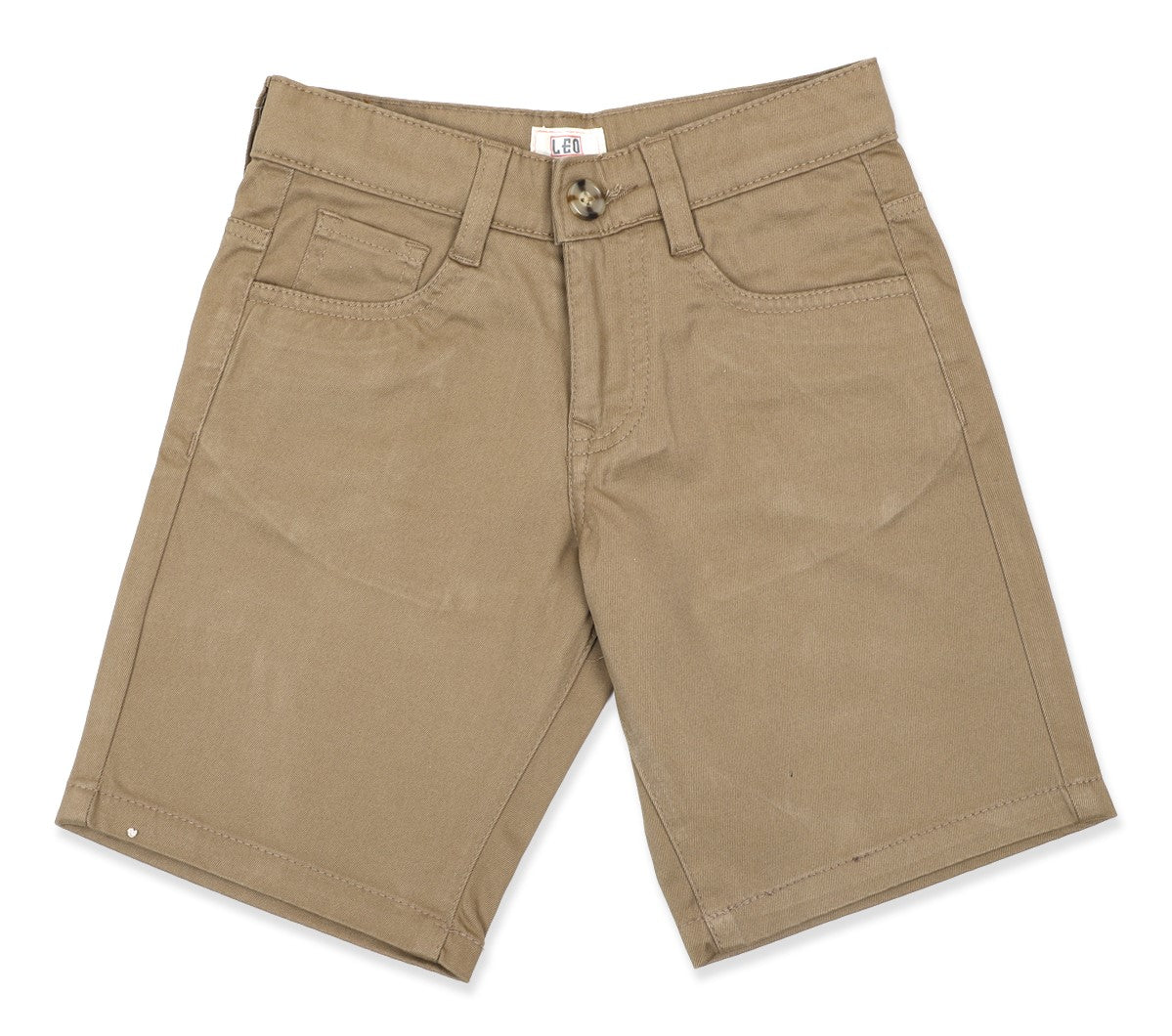 Leo Stretch Cotton Fashion Bermuda - Biscuit