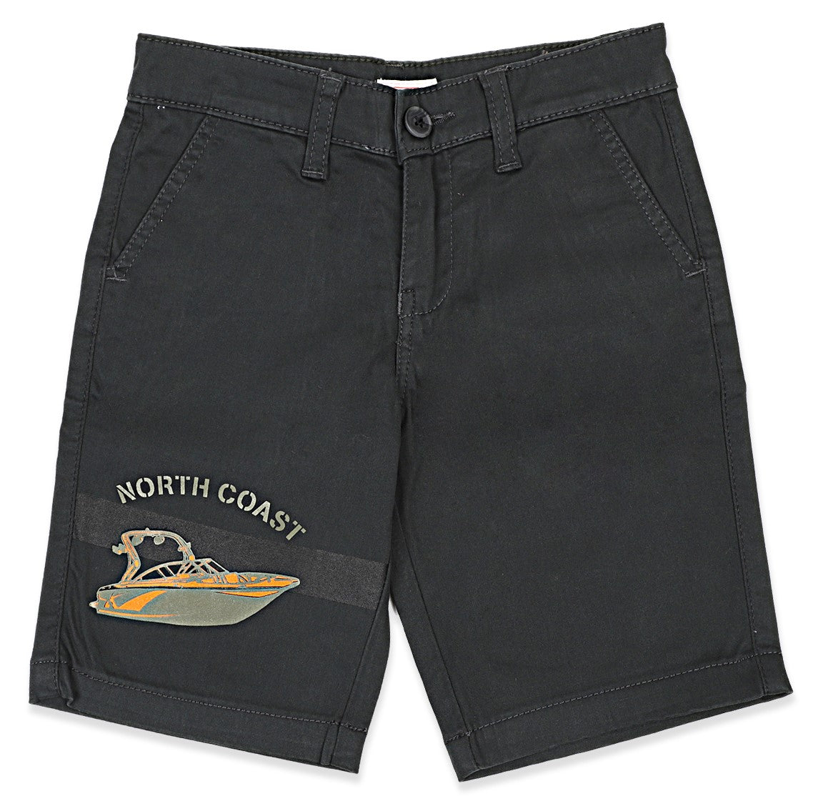 Leo Stretch Cotton Fashion Bermuda - D. Green