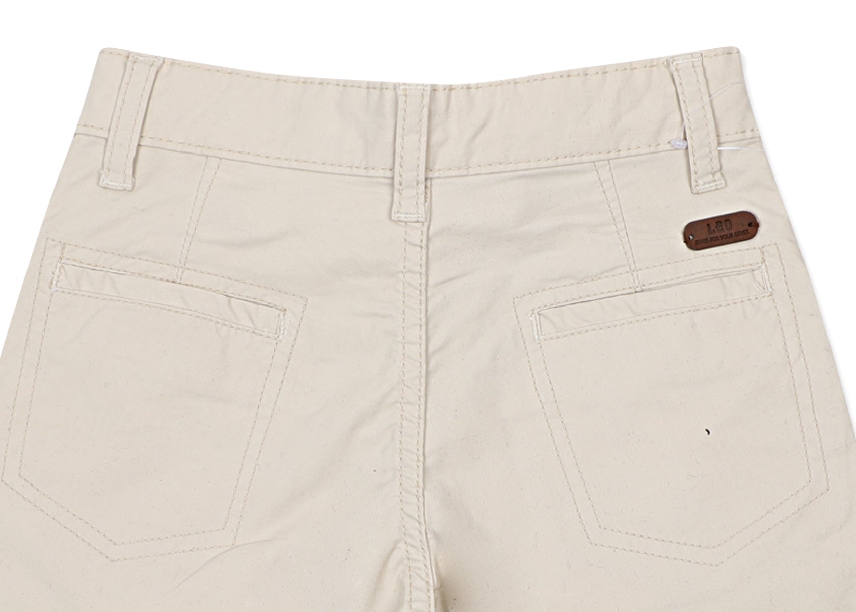 Leo Stretch Cotton Fashion Bermuda - Fawn