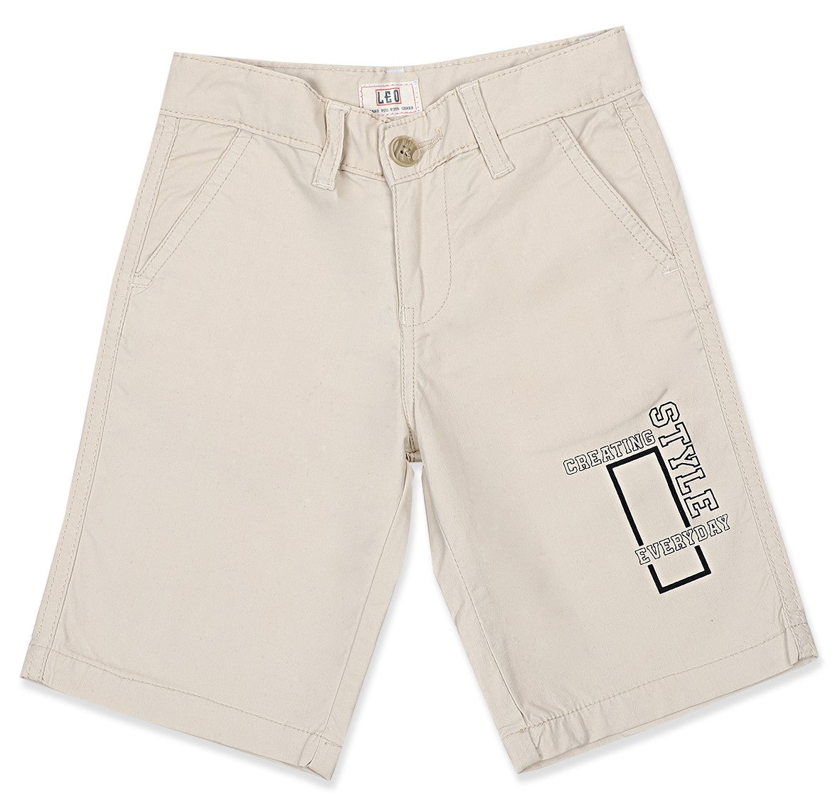 Leo Stretch Cotton Fashion Bermuda - Fawn