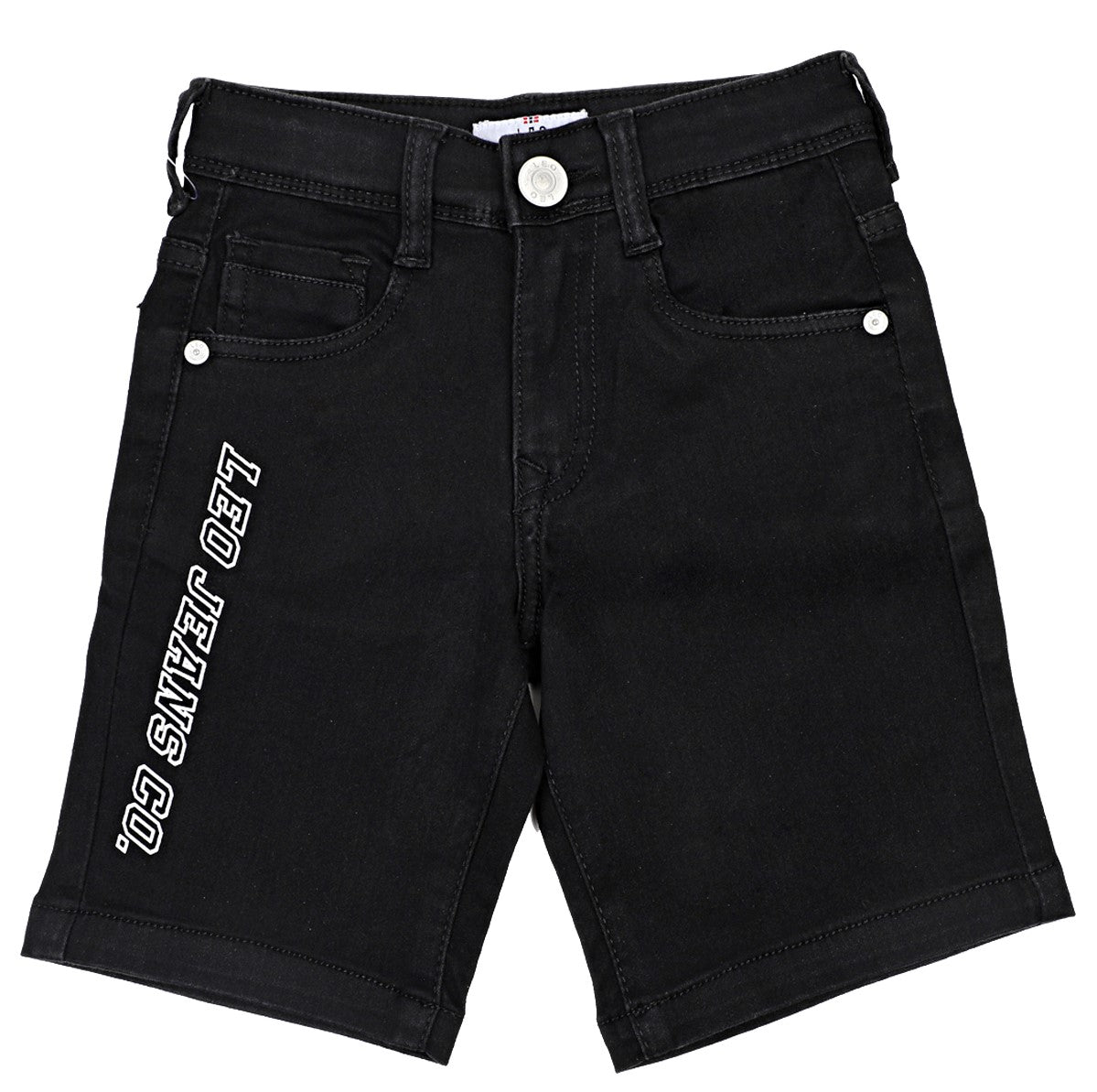 Leo Stretch Denim Fashion Bermuda - Black