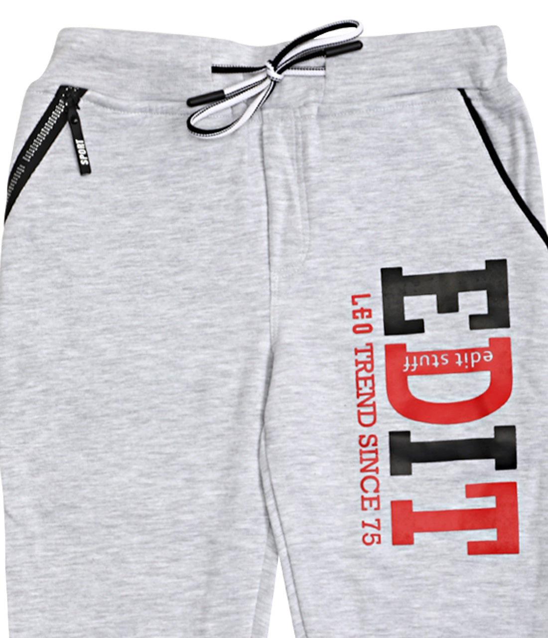 Leo Full Length Track Pant - Grey Melange